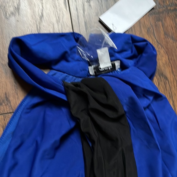 Cache Blue/Black Halter Top Blouse - Picture 5 of 10